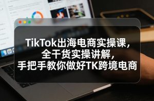 TikTok出海电商实操课，全干货实操讲解，手把手教你做好TK跨境电商-桀创项目掘金社