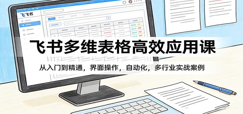 飞书多维表格高效应用课：从入门到精通，界面操作，自动化，多行业实战案例-桀创项目掘金社