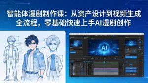 智能体漫剧制作课：从资产设计到视频生成全流程，零基础快速上手AI漫剧创作-桀创项目掘金社