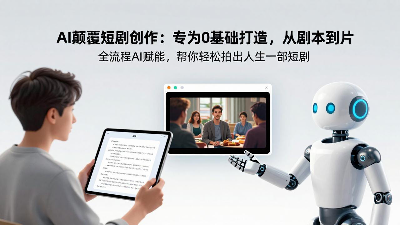 AI颠覆短剧创作：专为0基础打造，从剧本到成片全流程AI赋能，帮你轻松拍出人生第一部短剧-桀创项目掘金社