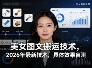 美女图文搬运技术，2026年最新技术，具体效果自测-桀创项目掘金社