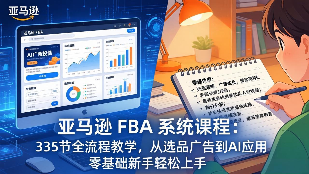 亚马逊 FBA 系统课程(更新26年3月-桀创项目掘金社