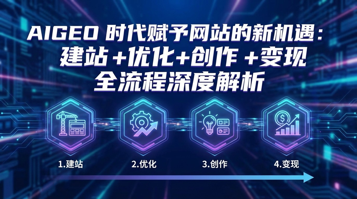 AIGEO+时代赋予网站的新机遇:建站+优化+创作+变现+全流程深度解析-桀创项目掘金社