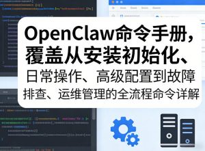 OpenClaw命令手册，覆盖从安装初始化、日常操作、高级配置到故障排查、运维管理的全流程命令详解-桀创项目掘金社