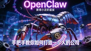 OpenClaw，小龙虾-从产品到爆款的成长之路，手把手教你如何打造一个人的公司-桀创项目掘金社
