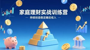 家庭理财实战训练营:从0到1建体系,三阶进阶层层递进,助你持续创造稳定睡后收入-桀创项目掘金社