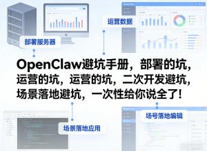 OpenClaw小龙虾避坑手册,部署的坑,运营的坑,二次开发避坑,场景落地避坑,一次性给你说全了!-桀创项目掘金社