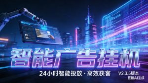 AI 广告云挂机 · 全域流量变现平台-桀创项目掘金社
