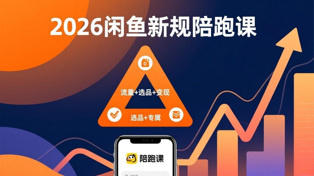 2026闲鱼高阶陪跑课全新上线，带你吃透新规玩转选品流量，从零搭建稳定变现盈利体系-桀创项目掘金社