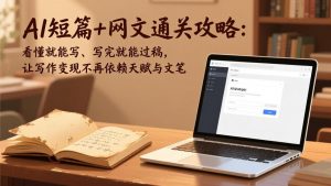 AI短篇+网文通关攻略:看懂就能写、写完就能过稿,让写作变现不再依赖天赋与文笔-桀创项目掘金社