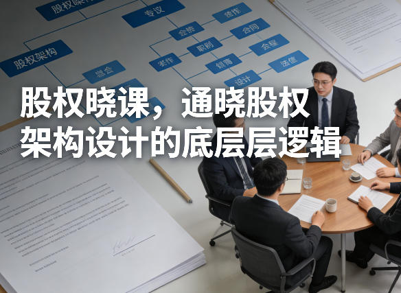 股权晓课，通晓股权架构设计的底层逻辑-桀创项目掘金社