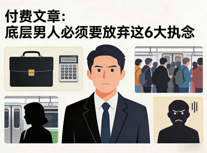 付费文章：底层男人必须要放弃这6大执念-桀创项目掘金社