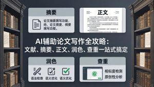 AI辅助论文写作全攻略：文献、摘要、正文、润色、查重一站式搞定-桀创项目掘金社