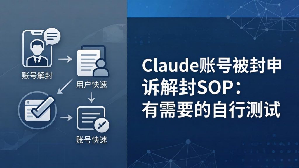 Claude账号被封申诉解封SOP：有需要的自行测试-桀创项目掘金社