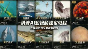 科普造物主AI短视频独家教程：从软件安装、壳隆音色到文案视频创作，零基础快速做爆款-桀创项目掘金社