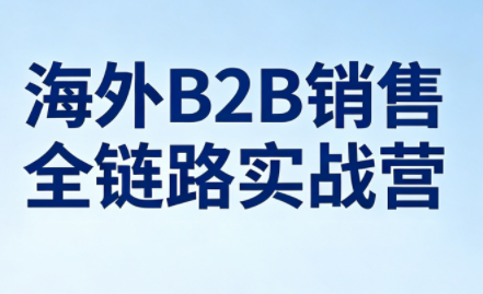 雨哥·海外B2B销售全链路实战营-桀创项目掘金社