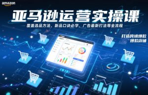亚马逊运营实操课，覆盖选品方法、新品口诀必学、广告最新打法等全流程，打造跨境爆款店铺(更新4月)-桀创项目掘金社