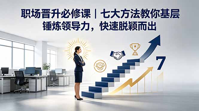 付费文章：职场晋升必修课｜七大方法教你基层锤炼领导力，快速脱颖而出-桀创项目掘金社