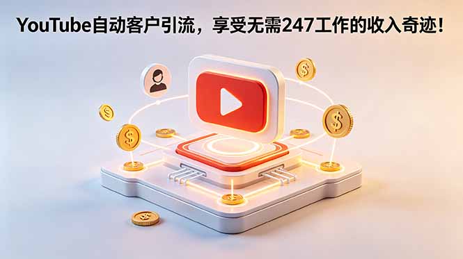YouTube 自动客户引流,享受无需 247 工作的收入奇迹!【原创双语字幕】-桀创项目掘金社