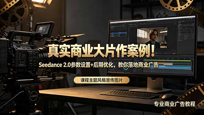 真实商业大片作案例!Seedance 2.0参数设置+后期优化,教你落地商业广告-桀创项目掘金社