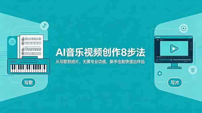 AI音乐视频创作8步法：从写歌到成片，无需专业功底，新手也能快速出作品-桀创项目掘金社