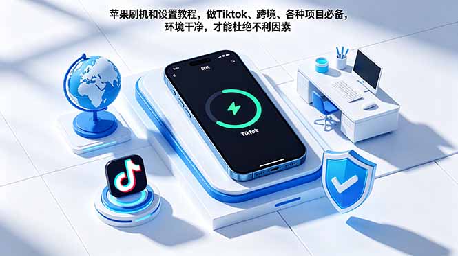 苹果刷机和设置教程,做Tiktok、跨境、各种项目必备,环境干净,才能杜绝不利因素-桀创项目掘金社