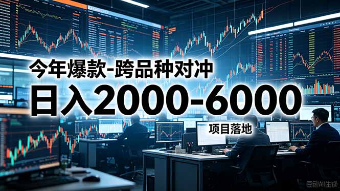 今年爆款-跨品种对冲日入2000-6000,项目落地!-桀创项目掘金社