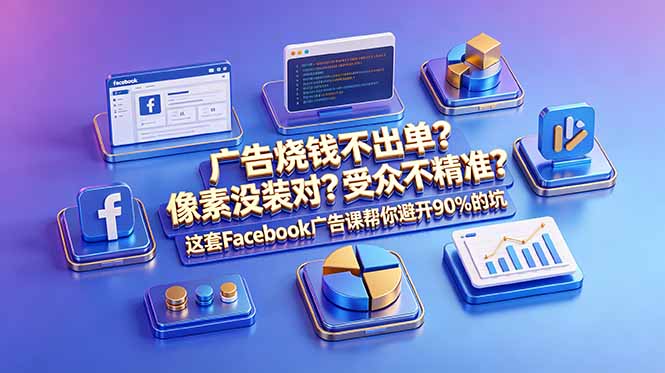 广告烧钱不出单？像素没装对？受众不精准？这套Facebook广告课帮你避开90%的坑-原创双语字幕-桀创项目掘金社