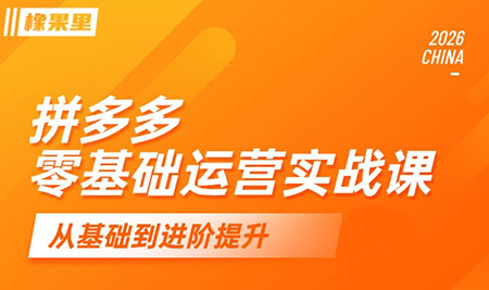 仙道电商·拼多多零基础运营实战课-桀创项目掘金社