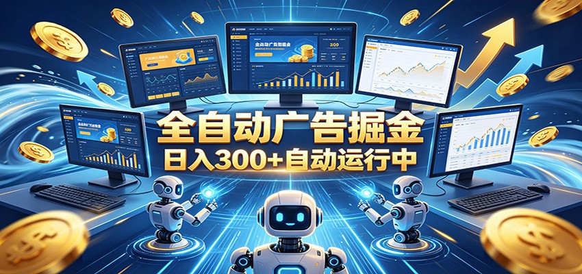 自动广告G机,日入300+,正规平台,广告浏览获益,时间自由,适合各类人群日常增收-桀创项目掘金社