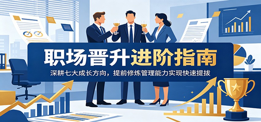 职场晋升进阶指南:深耕七大成长方向,提前修炼管理能力实现快速提拔-桀创项目掘金社