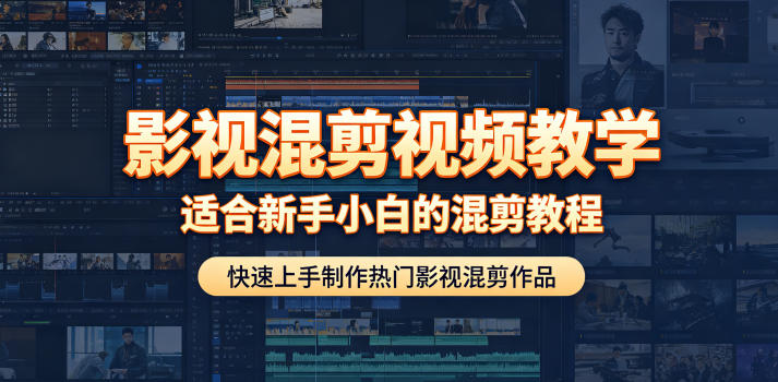 影视混剪视频教学，适合新手小白的混剪教程，快速上手制作热门影视混剪作品-桀创项目掘金社