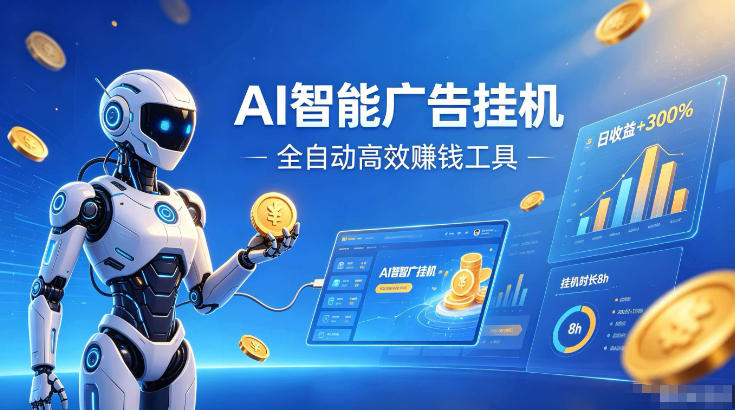 AI智能广告挂G，在家自动賺收益，全程无需人工操作、不用直播、不用拉人【揭秘】-桀创项目掘金社