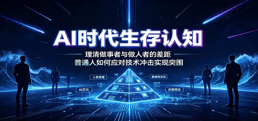 AI时代生存认知：理清做事者与做人者的差距，普通人如何应对技术冲击实现突围-桀创项目掘金社