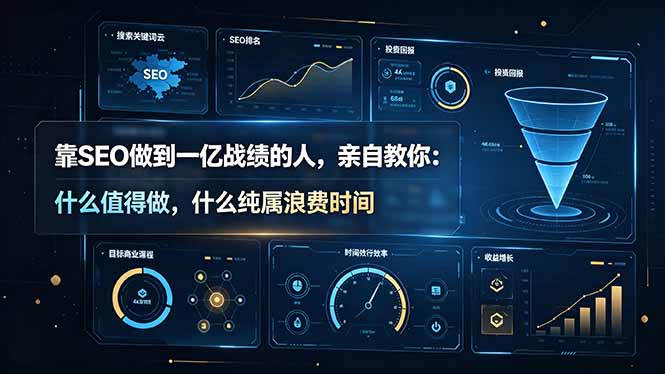 靠SEO做到一亿战绩的人,亲自教你:什么值得做,什么纯属浪费时间【原创双语字幕】-桀创项目掘金社