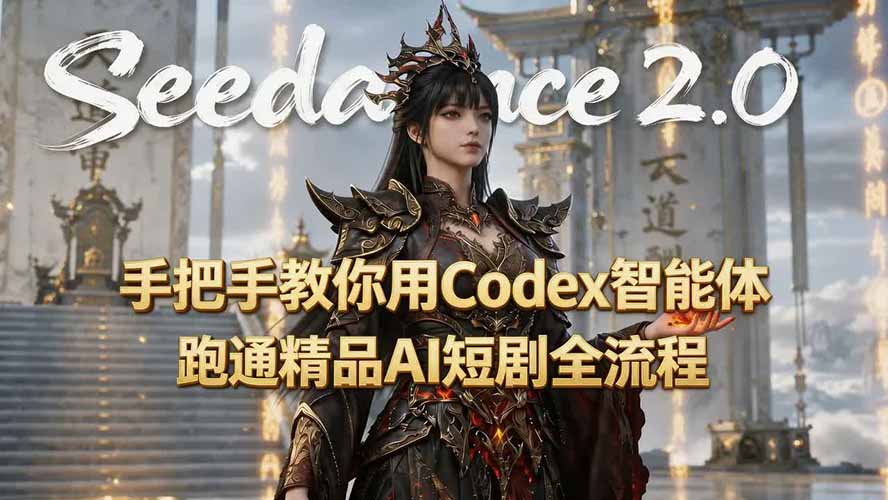手把手教你用Seedance2.0+Codex智能体跑通精品AI短剧全流程(附3种skill技能-桀创项目掘金社