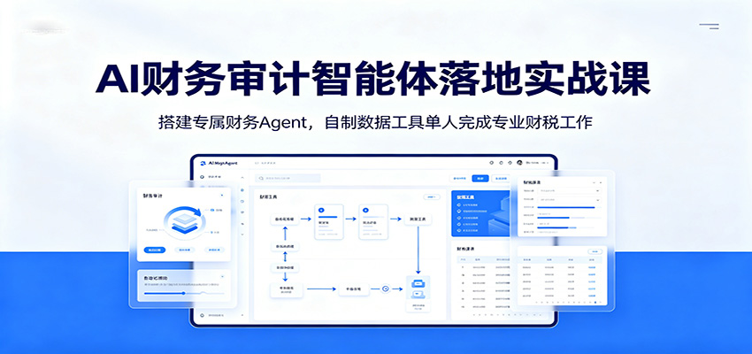 AI财务审计智能体落地实战课:搭建专属财务Agent,自制数据工具单人完成专业财税工作-桀创项目掘金社
