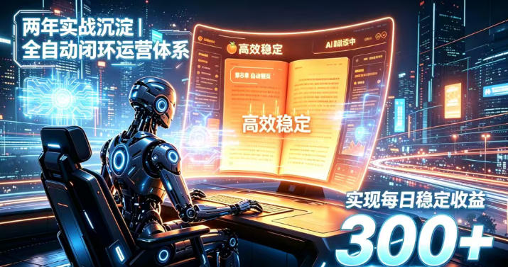 两年实战沉淀｜全自动闭环运营体系，实现每日稳定收益300+【揭秘】-桀创项目掘金社