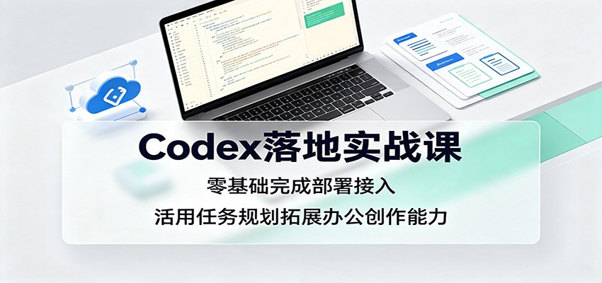 Codex落地实战课：零基础完成部署接入，活用任务规划拓展办公创作能力-桀创项目掘金社