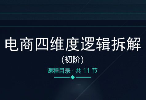 老木老师·电商四维度逻辑拆解(初阶)-桀创项目掘金社