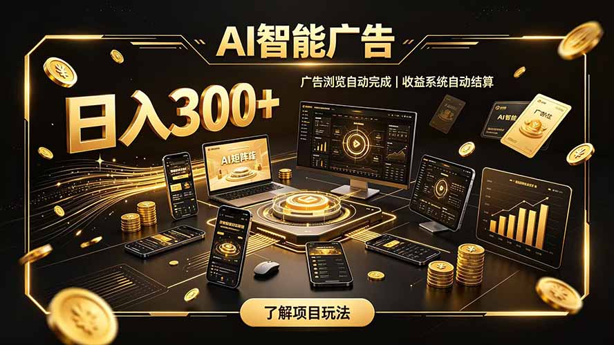 自研 AI 系统｜轻资产起步｜长期稳定收益｜宝妈 上班族轻轻松松日入300+-桀创项目掘金社