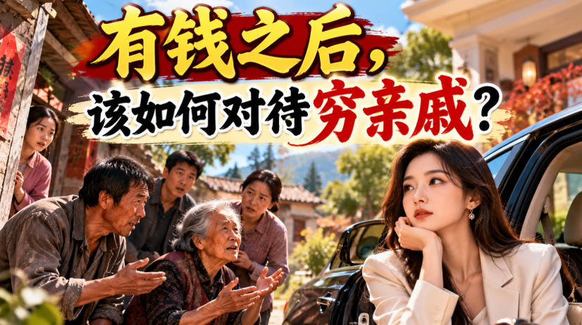 某公众号付费文章：有钱之后，该如何对待穷亲戚？-桀创项目掘金社