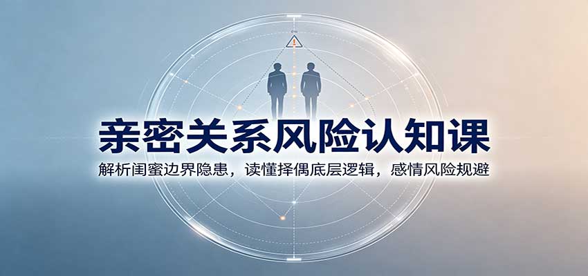 亲密关系风险认知课：解析闺蜜边界隐患，读懂择偶底层逻辑，感情风险规避-桀创项目掘金社