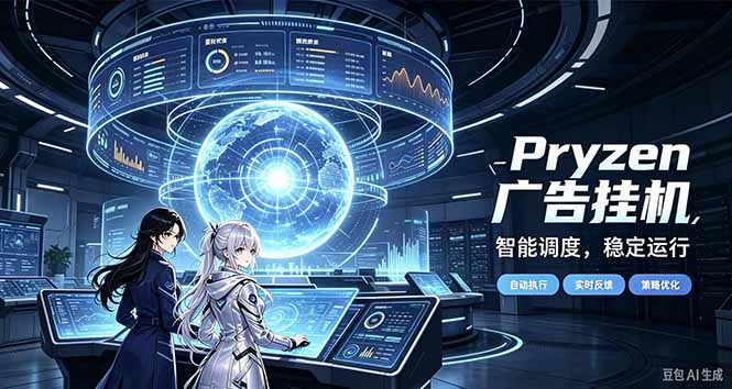 Pryzen广告全自动挂机给自己一个交代，门槛低，零基础小白也可以快速上手-桀创项目掘金社