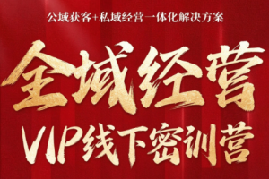叨叨·全域获客经营线下密训营(8-9月线下课)-桀创项目掘金社