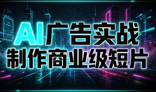 AI广告实战制作商业级短片-桀创项目掘金社