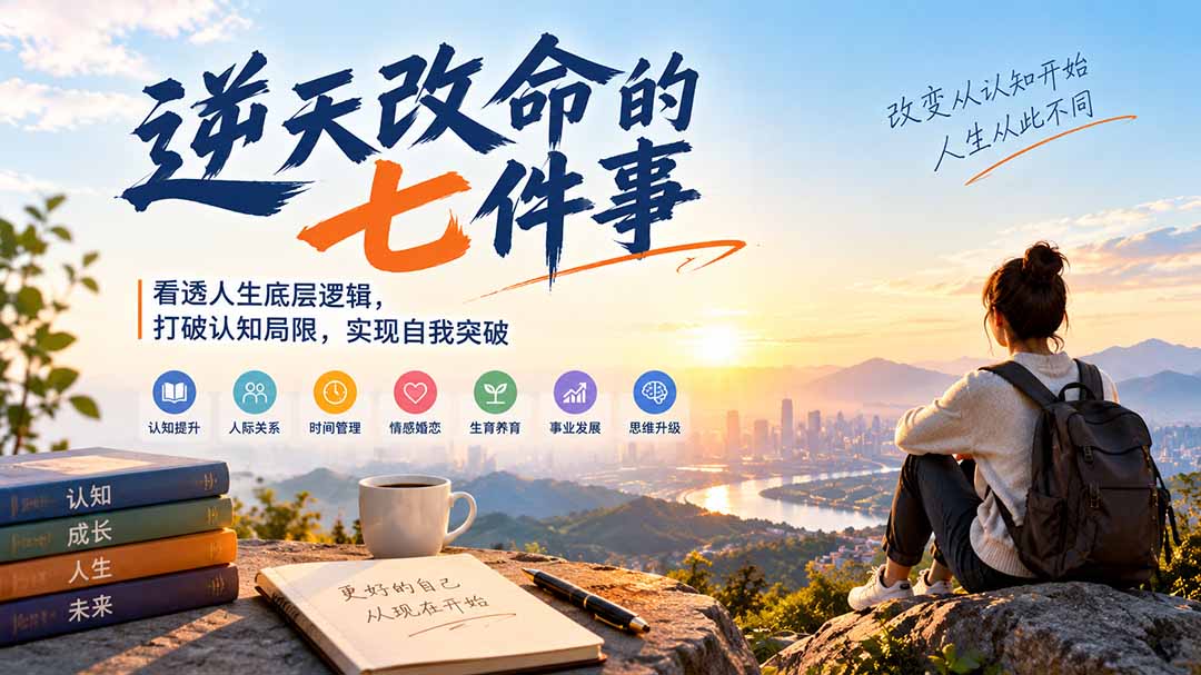 付费文章：逆天改命的七件事，看透人生底层逻辑，打破认知局限，实现自我突破-桀创项目掘金社