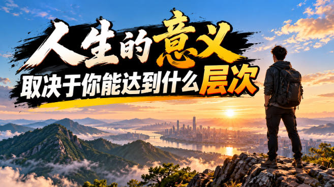某公众号付费文章：人生的意义，取决于你能达到什么层次-桀创项目掘金社