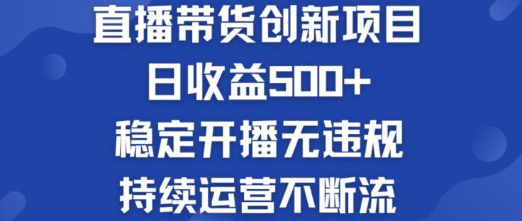 淘宝无人直播带货创新项目：日收益500+  稳定开播无违规  持续运营不断流【揭秘】-桀创项目掘金社