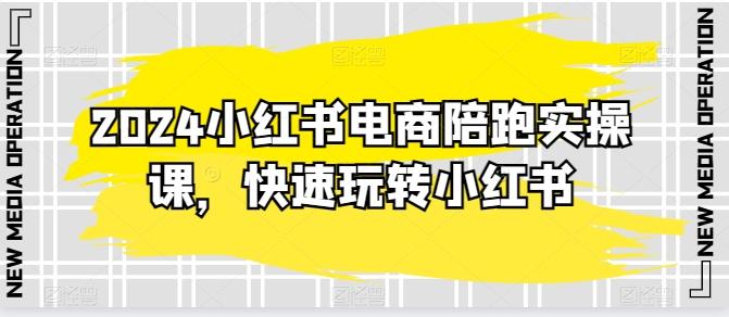 2024小红书电商陪跑实操课，快速玩转小红书，超过20节精细化课程-桀创项目掘金社